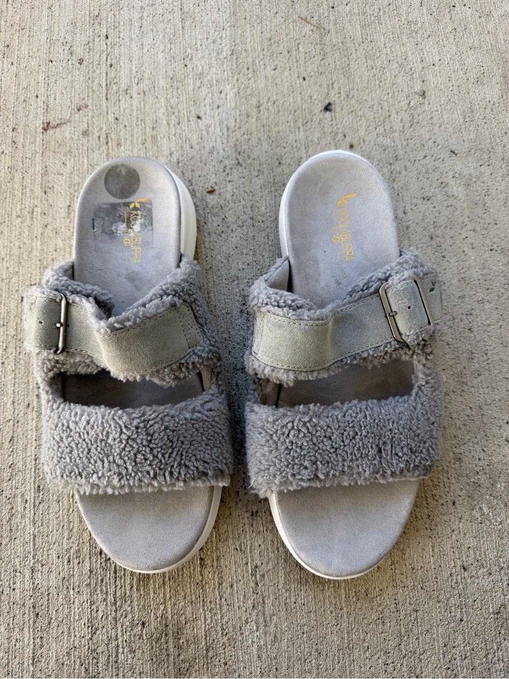Koolaburra By UGG Women’s Grey Pasea Slide Sandals size 11